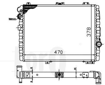Radiator, engine cooling LORO 003-017-0027 - image 2