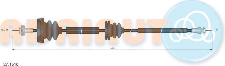 Speedometer Cable 27.1510