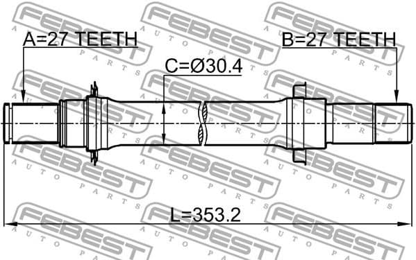 Drive Shaft 0312-HRVMTLH - image 2