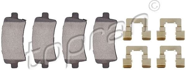 Brake Pad Set, disc brake 207 651