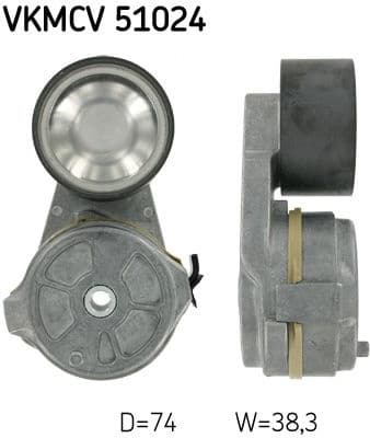 Belt Tensioner, V-ribbed belt VKMCV51024