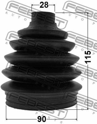 Bellow Kit, drive shaft 1017P-V250 - image 2