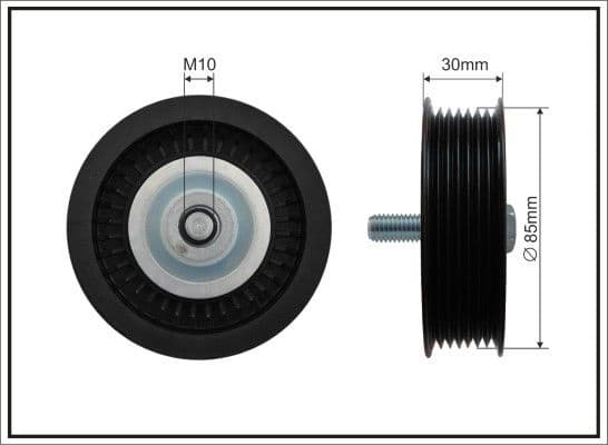 Deflection/Guide Pulley, V-ribbed belt 500335