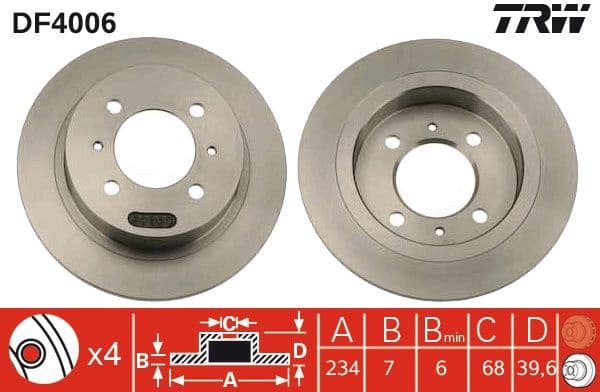 Brake Disc DF4006 - image 3