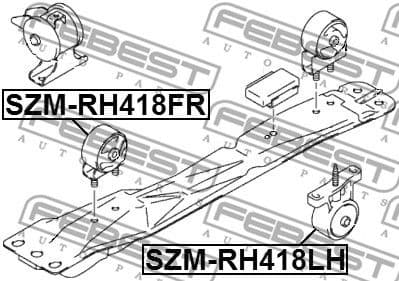 Mounting, engine SZM-RH418FR - image 2