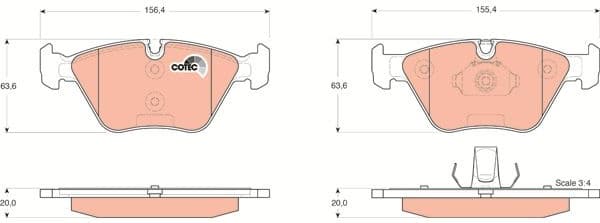 Brake pads front, Top Quality GDB1531 - image 3