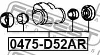 Repair Kit, wheel brake cylinder 0475-D52AR - image 2