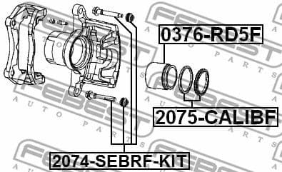 Repair Kit, brake caliper 2075-CALIBF - image 2