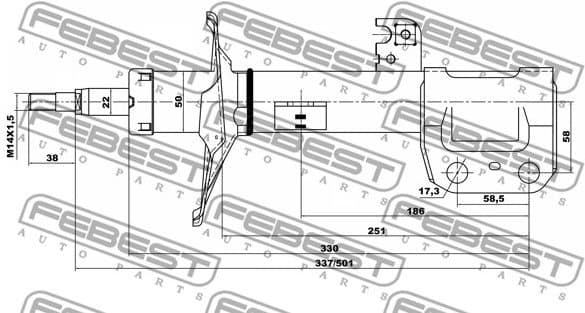 Shock Absorber 01665183FL - image 2