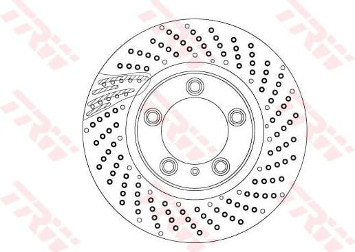 Brake Disc TRW SINGLE DF6541S - image 2