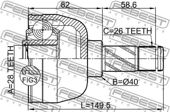 Joint Kit, drive shaft 2111-GALLH - image 2