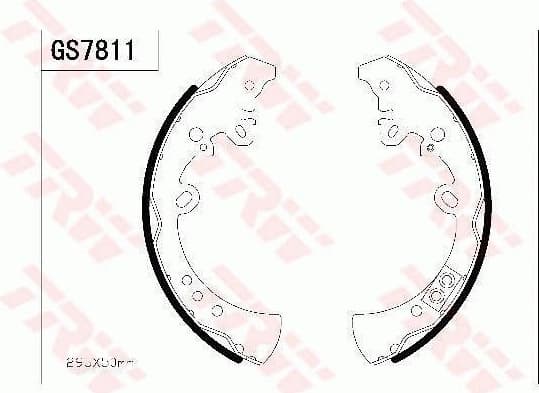 Brake Shoe Set GS7811 - image 2