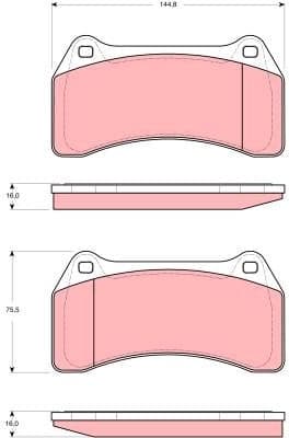 Brake Pad Set, disc brake GDB1512 - image 2