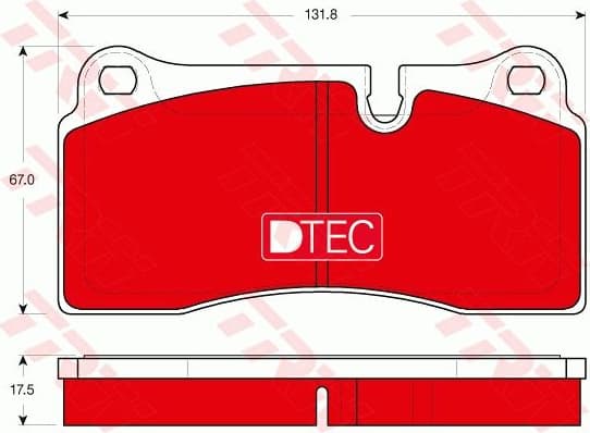 Brake Pad Set, disc brake DTEC COTEC GDB1816DTE - image 2