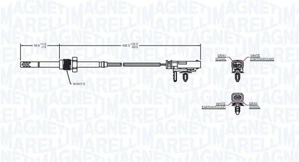 Sensor, exhaust gas temperature 172000183010 - image 2