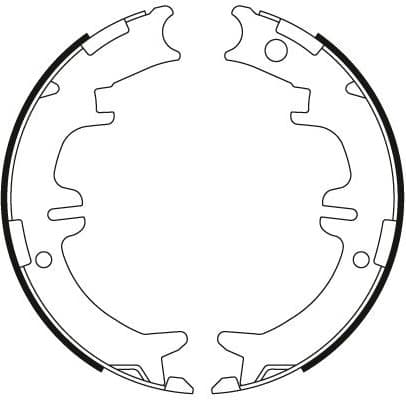 Brake shoes handbrake, Top Quality GS8446 - image 4