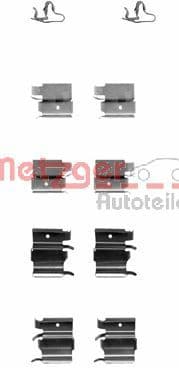 priedų komplektas, diskinių stabdžių trinkelės 109-1240