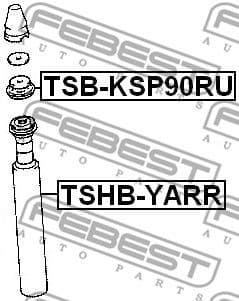 Protective Cap/Bellow, shock absorber TSHB-YARR - image 2