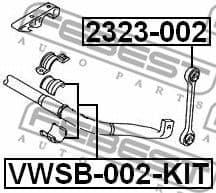 Mounting, stabiliser bar VWSB-002-KIT - image 2