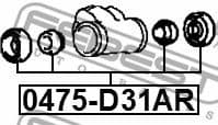 Repair Kit, wheel brake cylinder 0475-D31AR - image 2