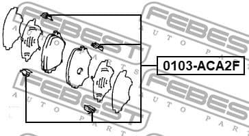 Accessory Kit, disc brake pad 0103-ACA2F - image 2