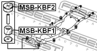 Mounting, vehicle frame MSB-KBF2 - image 2