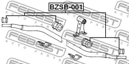 Mounting, stabiliser bar BZSB-001 - image 2
