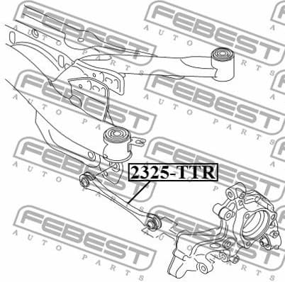 Control/Trailing Arm, wheel suspension 2325-TTR - image 2