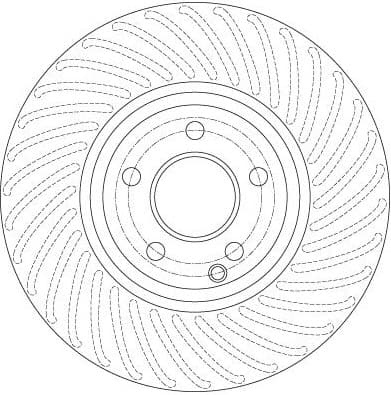 Brake disc, 1pcs FRONT, Top Quality DF6195S - image 4
