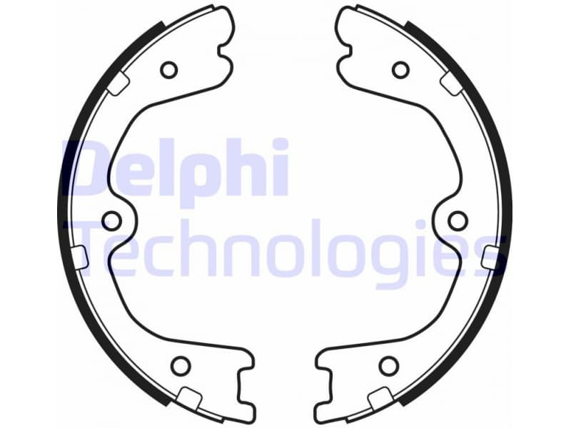 Brake Shoe Set, parking brake LS2037