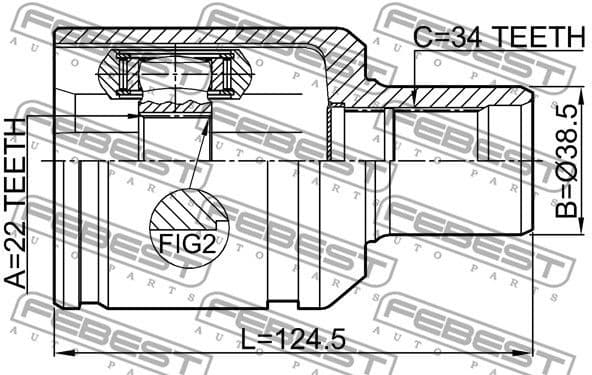 Joint Kit, drive shaft 3211-STSLH - image 2