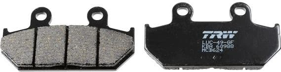 Brake Pad Set, disc brake Organic Allround MCB624 - image 2