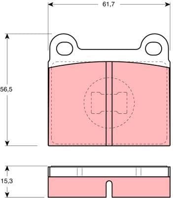Brake Pad Set, disc brake GDB648 - image 2