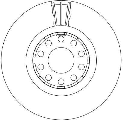 Brake Disc TRW SINGLE DF4125S - image 4