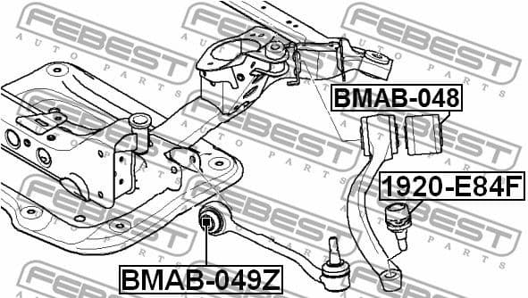 Mounting, control/trailing arm BMAB-049Z - image 2