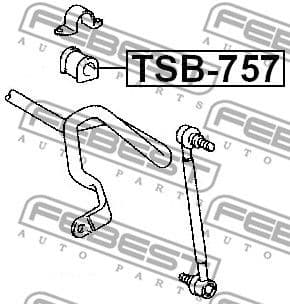 Mounting, stabiliser bar TSB-757 - image 2