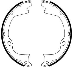 Brake Shoe Set, parking brake GS8819 - image 2