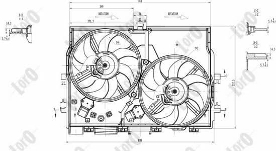 Fan, engine cooling LORO 016-014-0014 - image 6
