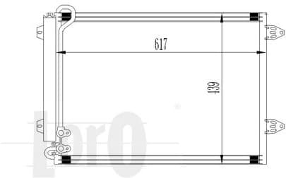 Condenser, air conditioning LORO 053-016-0018 - image 2