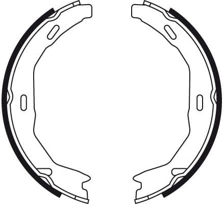 Brake Shoe Set, parking brake GS8745 - image 4