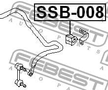 Mounting, stabiliser bar SSB-008 - image 2