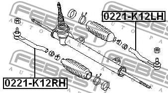 Tie Rod End 0221-K12LH - image 2