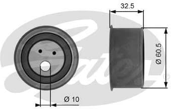 Tensioner Pulley, timing belt PowerGrip™ T41054