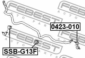 Mounting, stabiliser bar SSB-G13F - image 2