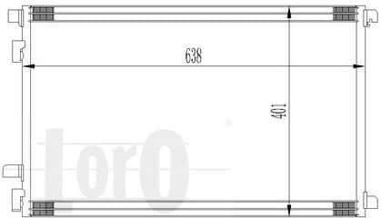 Condenser, air conditioning LORO 042-016-0015 - image 2