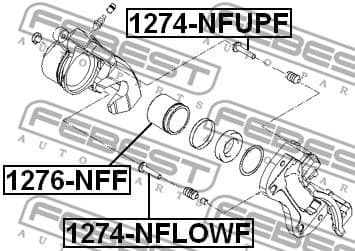 Guide Bolt, brake caliper 1274-NFUPF - image 2