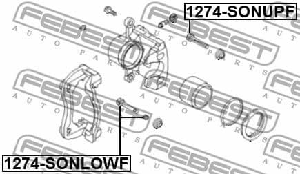 Guide Bolt, brake caliper 1274-SONLOWF - image 2