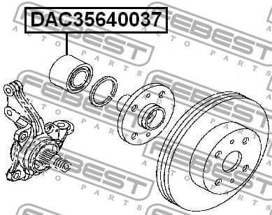 Wheel Bearing DAC35640037 - image 2