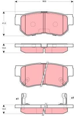 Brake Pad Set, disc brake GDB3298 - image 3