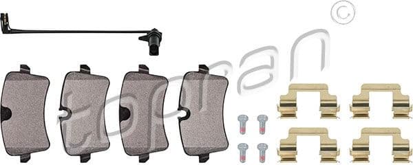 Brake Pad Set, disc brake 115 178